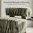 Modern Chenille Accent Chair with Zebra-Stripe, Cylindrical Backrest for Living Room, Green-327614632