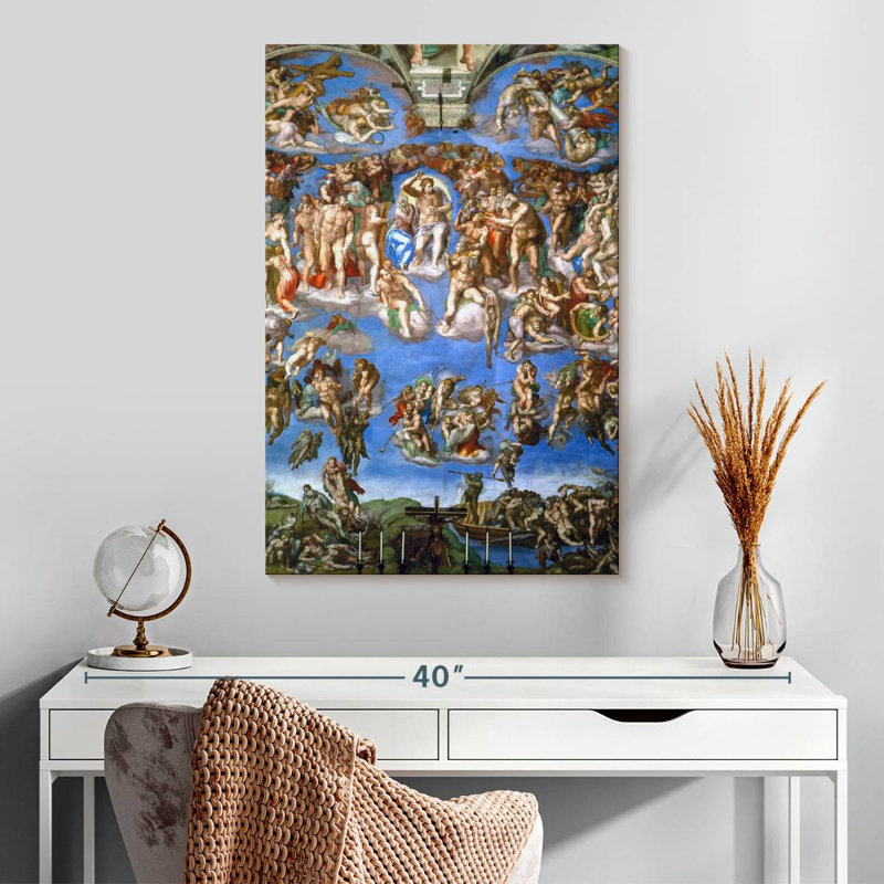 Leisha le Jugement dernier 1536-1541, H 30 po x l 20 po