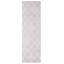 Tapis géométrique rectangulaire en polyester tissé à la machine 8 pi x 10 pi gris / blanc-820760161