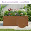 Boîte à fleurs rectangulaire en métal avec trous de drainage pour l'intérieur et l'extérieur-1697487732-1701491765