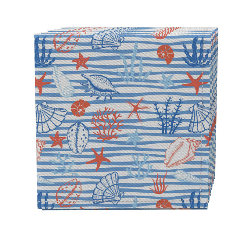 Rectangular Striped Cotton Twill Tablecloth