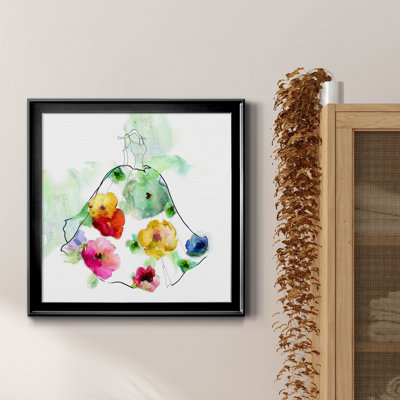 «Fashionable Florals I», peinture sur toile encadrée