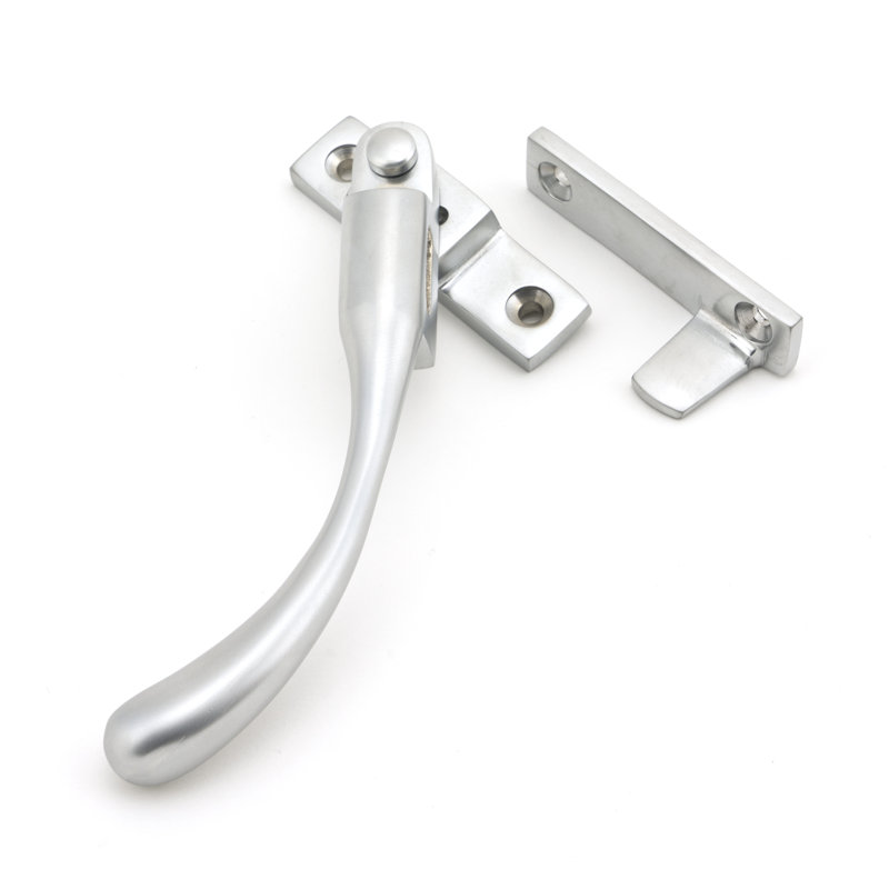 Night-Vent Locking Peardrop Fastener - LH, Satin Chrome