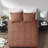 Premium Red Bedding Sets, Polyester Comfort, Modern Reversible Design For Home