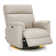 Swivel Glider Power Recliner Nursery Chair with Adjustable Headrest and Nightlight, Fabric Upholstered