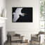 Gliding Egret' Framed Photographic Print on Glass