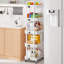 Chariot de cuisine, organisateur de rangement multifonctionnel à roulettes, chariot mobile avec roulettes verrouillables-621825729