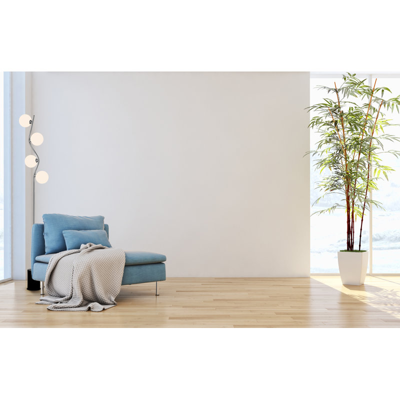 Dennehy 165cm Tree Floor Lamp, Black, Beige