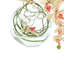 Orchid and Vine Arrangement in Glass Vase-44807557
