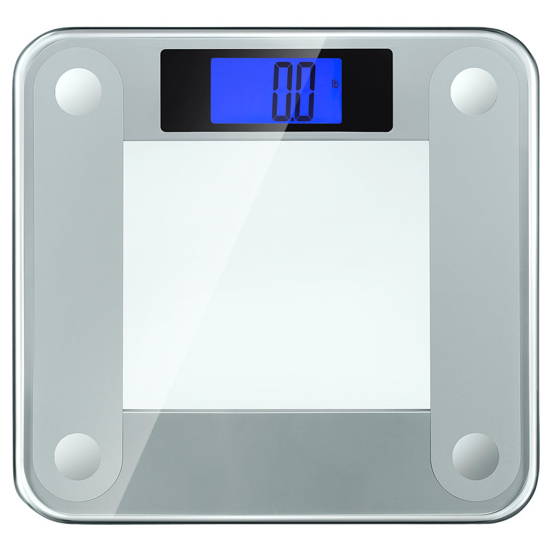 Precision II Bath Scale (440 lbs/200 kg), with Weight Change Detection and 50 gram Sensor Technology, Silver