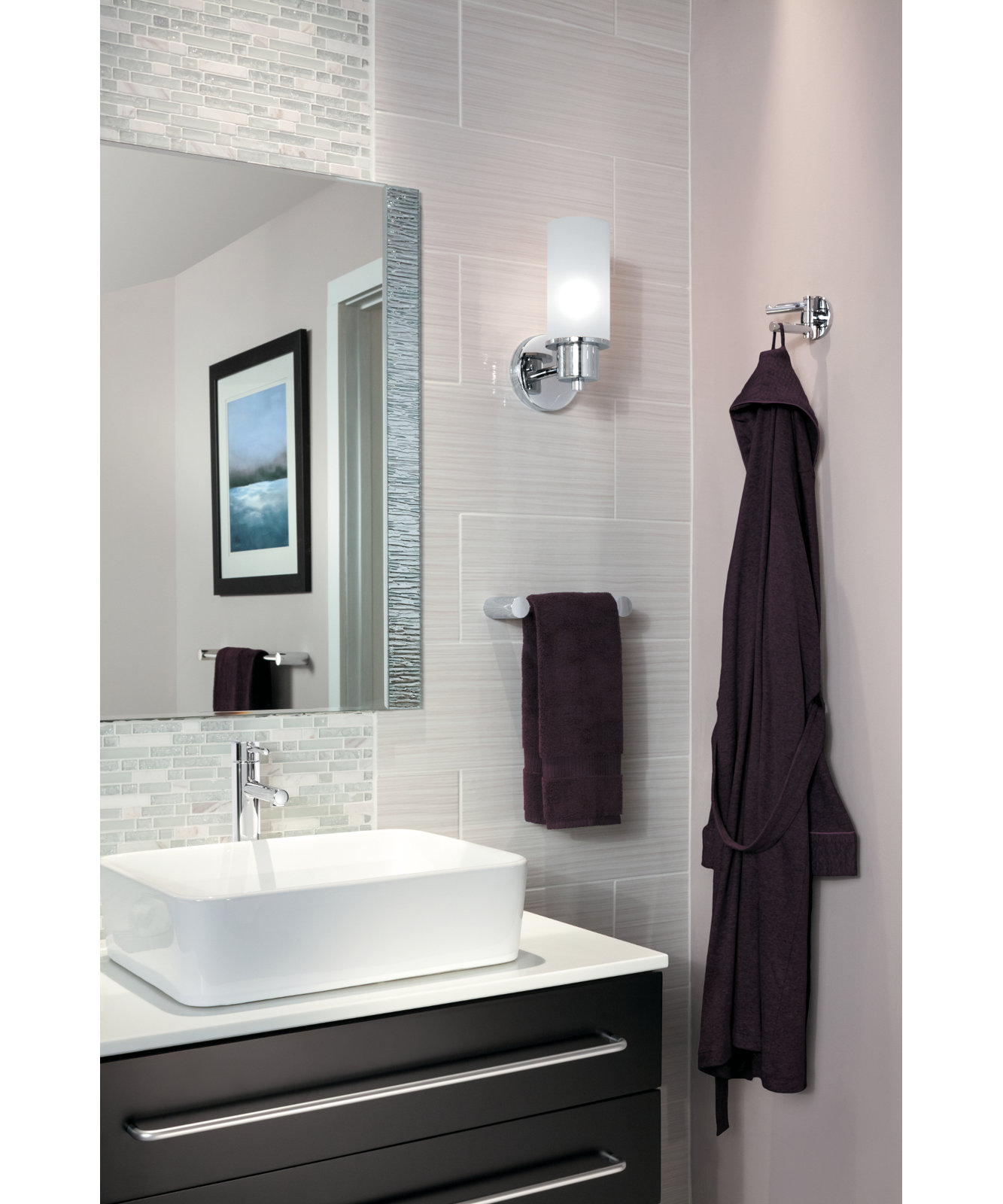 Align Wall Mounted Robe Hook, Chrome