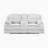 Melita 85" Modern & Contemporary Manual Double Reclining Loveseat - Corduroy Manual Double Reclining Loveseat with Dual Manual Tab Pull Reclining and Integrated Center Console-1146425671