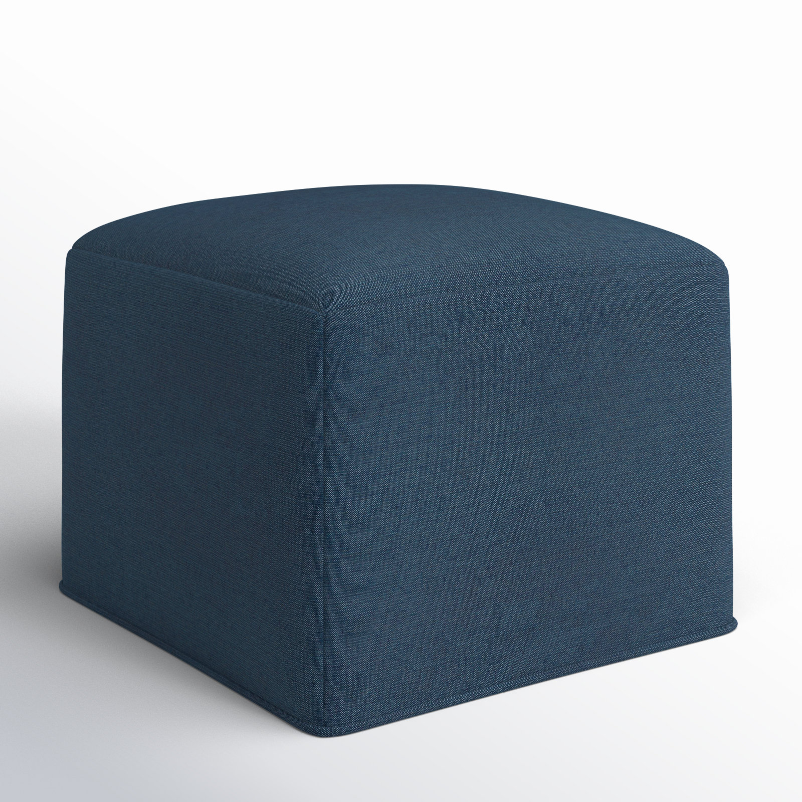 Praia Sunbrella® Upholstered 22" Ottoman, Spectrum Indigo Sunbrella®