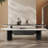 Simple microcrystalline stone coffee table