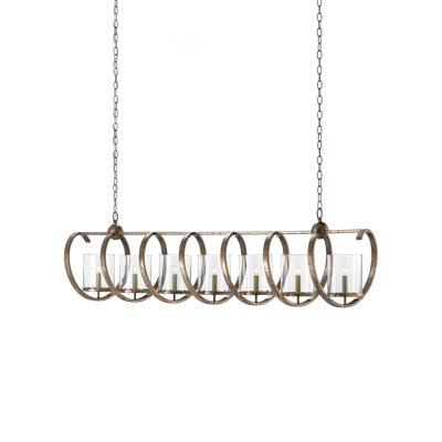 Maximus 7 - Light Pyrite Bronze Kitchen Island Pendant