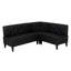 Adler Faux Leather Black Nook