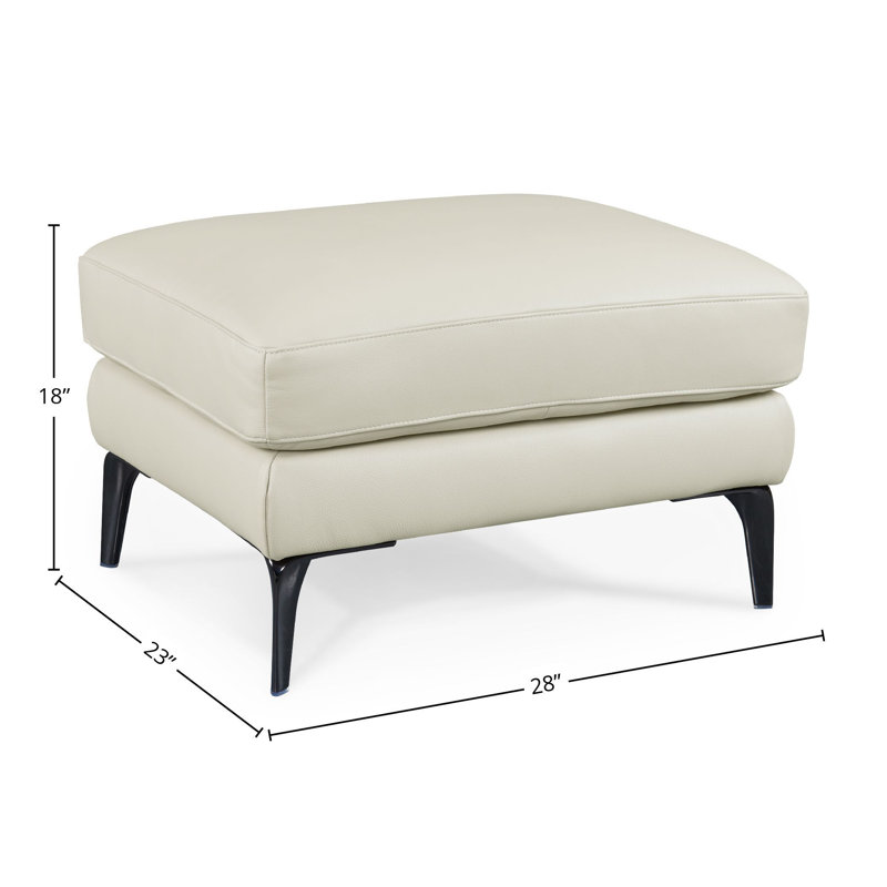 Repose-pieds en cuir Caylum