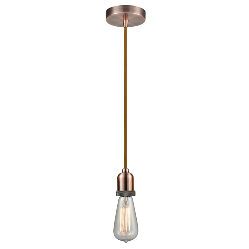 Webber 1 - Light Single Pendant, Antique Copper/Copper