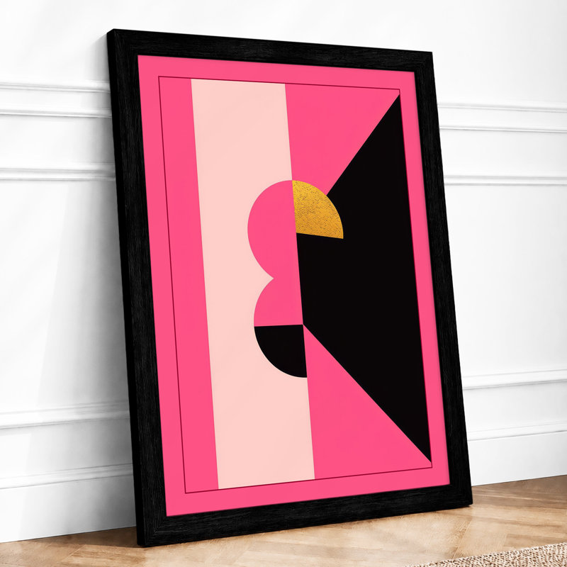 Bird Profile Geometric - Print, Black, A4 - 29.7 x 21.0 cm