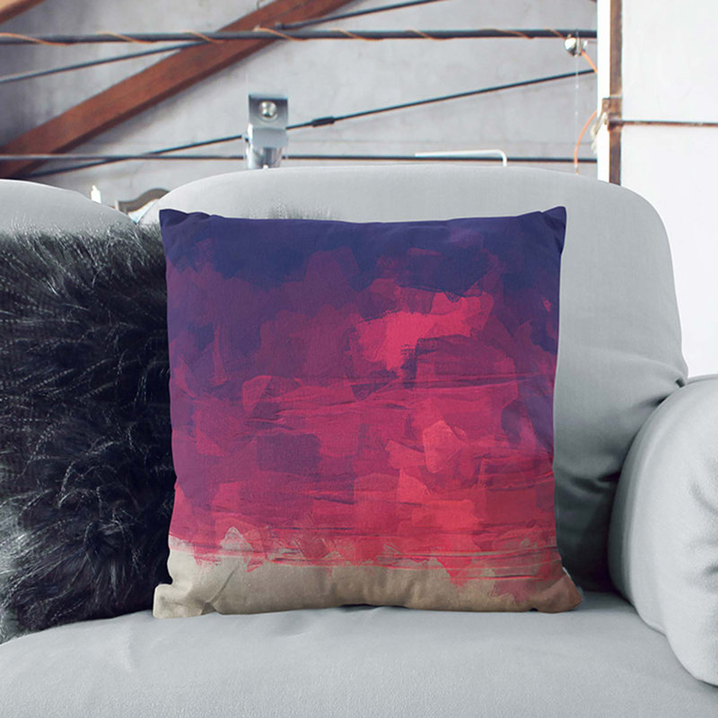 Abstract Square Cushion, 40cm H x 40cm W x 15cm D
