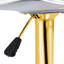 Chaises de bar dorées de 2, 360 chaises pivotantes et réglables, sièges Pu, minimaliste moderne pour les restaurants, chaises de levage rotatives, or, bars design
