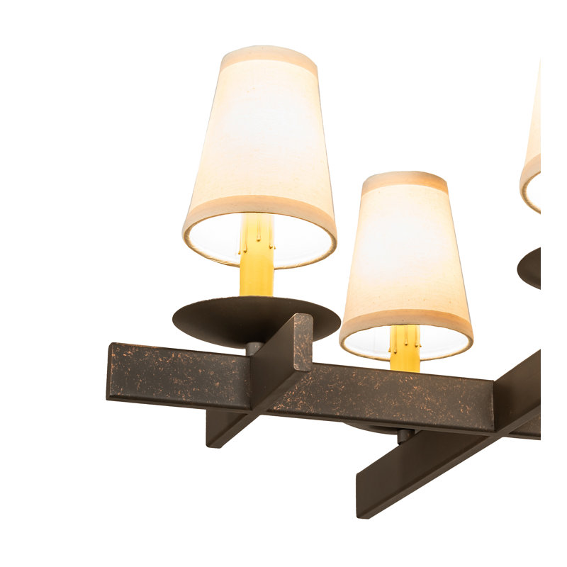 Lustre oblong 8 lumières Dante