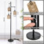 Lampe sur pied en rotin à intensité variable améliorée - éclairage élégant et personnalisable pour tout espace