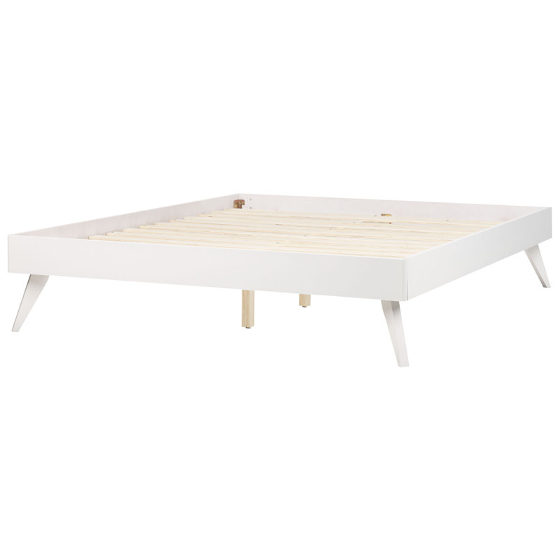 Hagaman Bed, European Kingsize (160 x 200cm), White