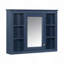 Armoire de salle de bain murale moderne, armoire de salle de bain avec miroir, armoire à pharmacie avec barre à serviettes-1473504393