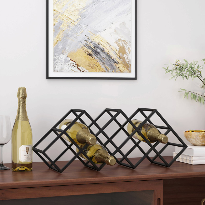BLACK IRON WINE RACK