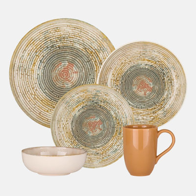 Oxford Contempo Stoneware 20-piece Dinnerware Set, Service for 4