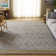 Alegria Natural Fiber Hand Loomed Jute/Cotton Geometric Rug in Light Blue/Brown