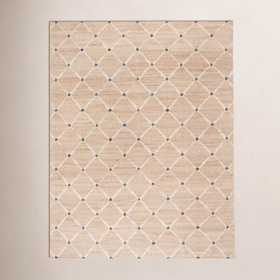 Kali Natural Flatweave Geometric Jute Rug
