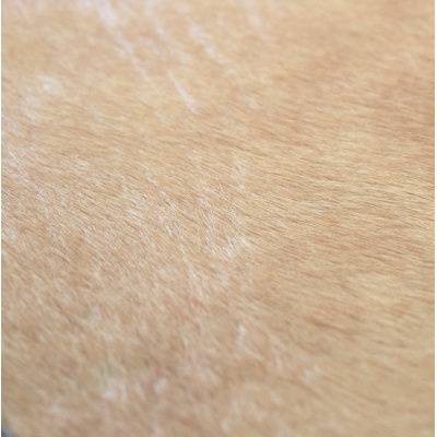 Tapis beige en peau de vache contemporain sélectionné à la main 13 pièces