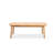 Solid Wood Oval Patio Coffee Table