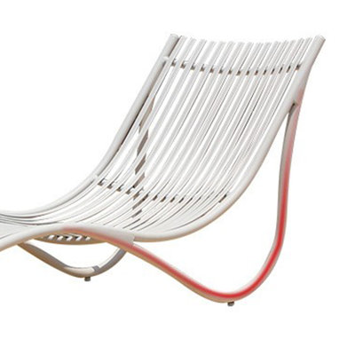 Fauteuil inclinable d'extérieur en alliage d'aluminium