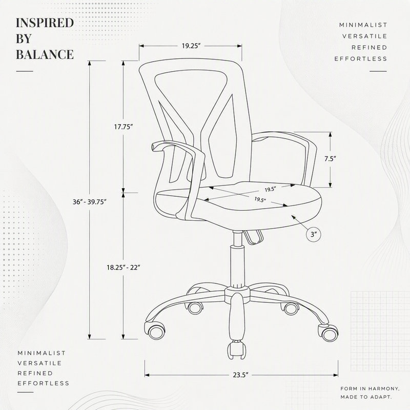 Chaise de bureau ergonomique en maille blanche avec hauteur réglable, pivotante et base en métal chromé pour espaces de travail modernes