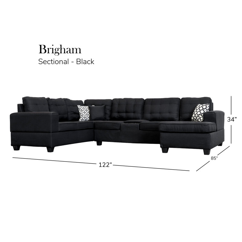 Canapé modulaire Modern, Noir