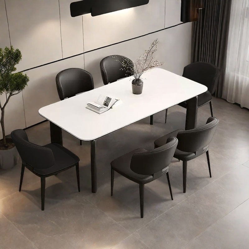 Table rectangulaire rectangulaire simple et luxueuse, H 29,53 po x L 55,12 po x l 31,5 po