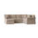Thames Upholstered U-Shaped Sectional