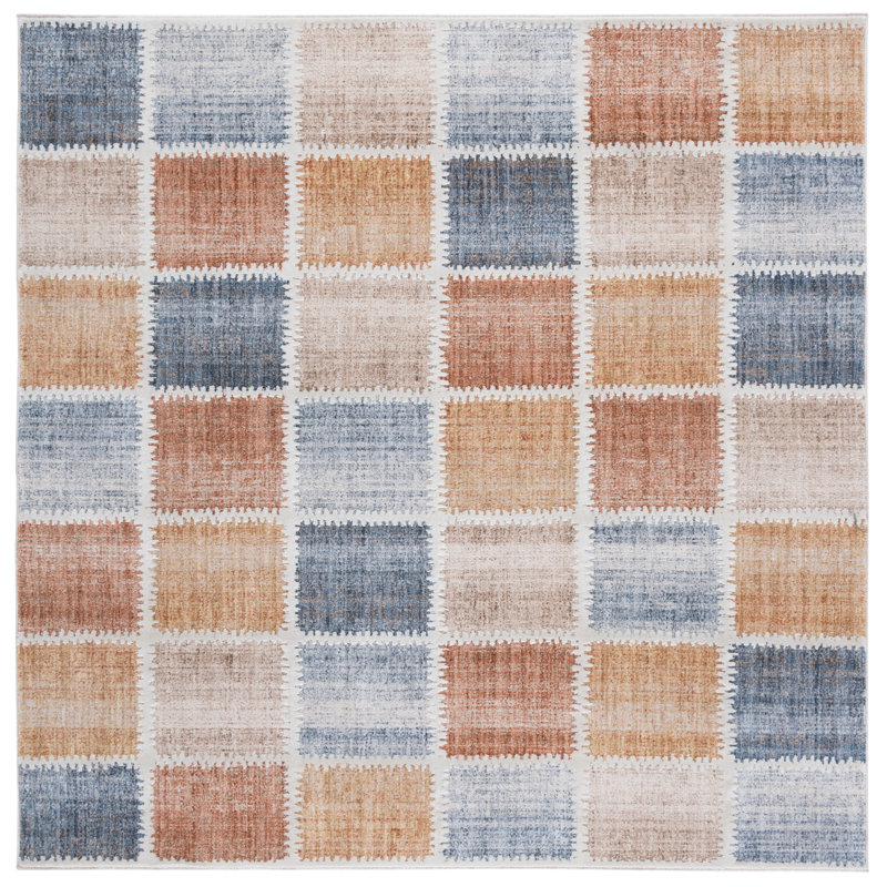 Scarlett 410 Performance Geometric Rug, Square 6'7"