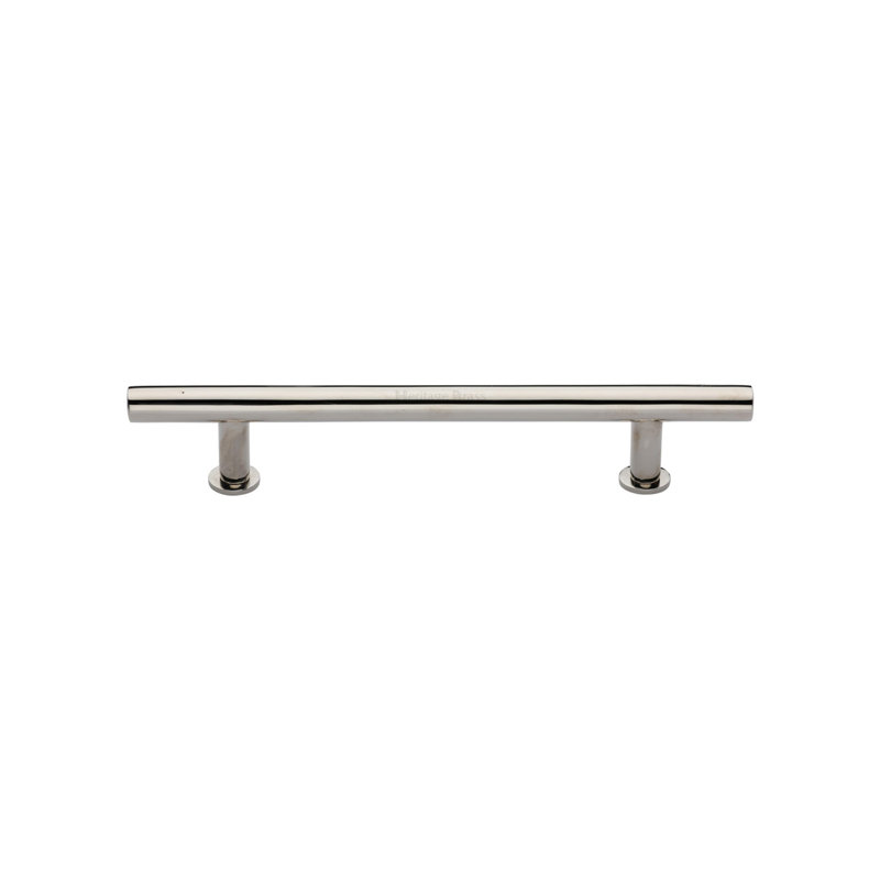 Heritage Brass Heritage Cabinet Pull T-Bar Design with Rose, 192cm L x 11cm W, Polished Chrome