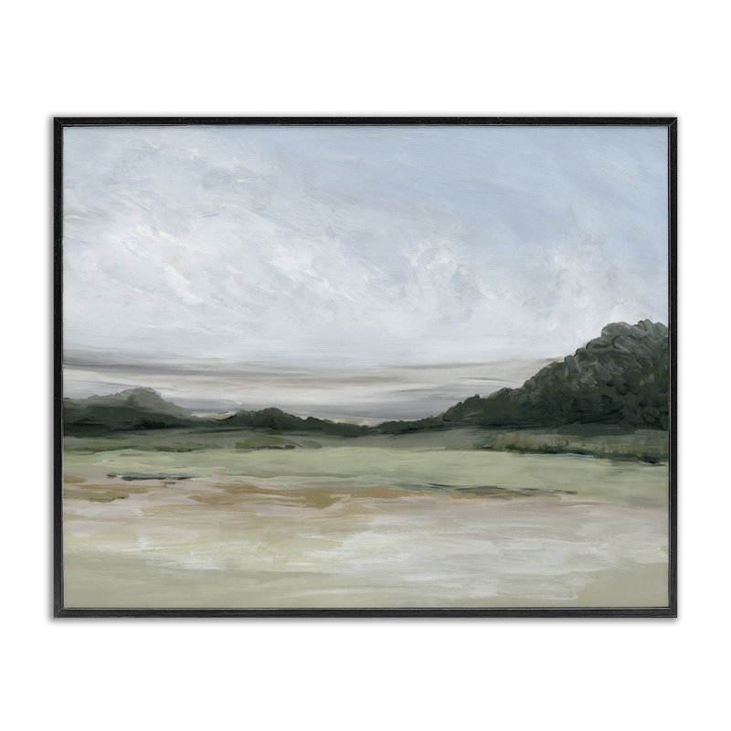 Giclée encadrée Crisp Horizons, design par Jacob Q, H 11 po x l 14 po, Giclée encadrée noir minuit