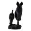 Sculpture de cheval et de poulain pour la décoration intérieure - Figurine élégante et objets décoratifs pour toutes les pièces de style - Décoration de cuisine, statues et décorations pour le salon - 10 po, noir