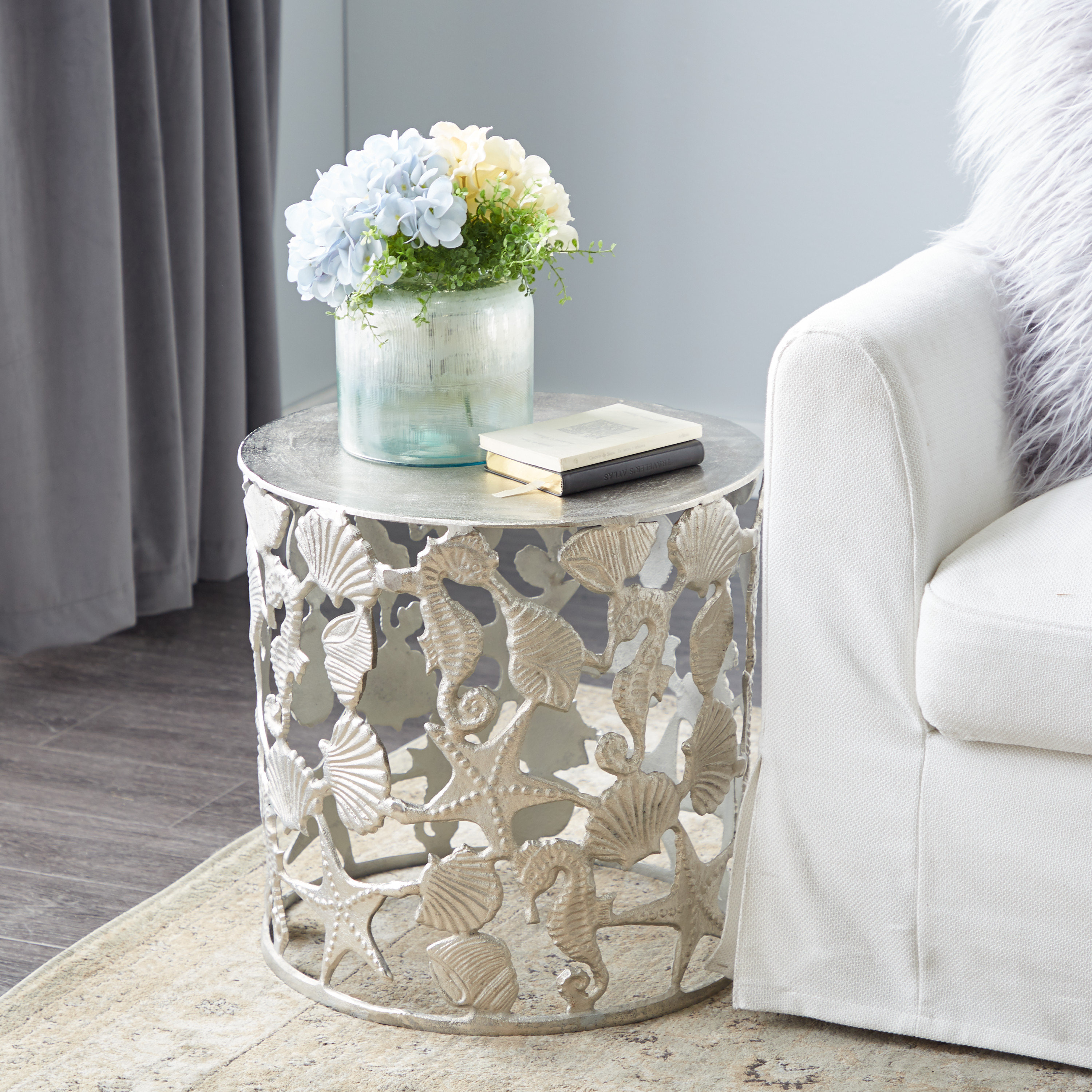 Rosecliff Heights Alexandre Drum End Table & Reviews | Wayfair