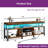 Modern Industrial LED Entertainment Center TV Stands With Power Outlets & Open Storage For Living Room-190772468