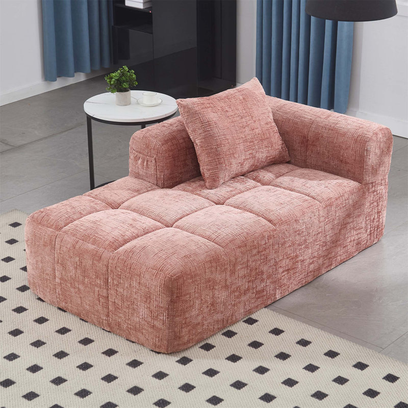 Canapé-lit en chenille confortable et élégant, canapé-lit modulaire pour se détendre dans le salon, la chambre à coucher, un appartement ou un salon