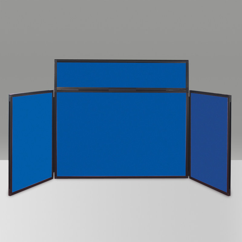 Free-Standing Bulletin Board, 80 cm H x 180 cm W, Royal Blue
