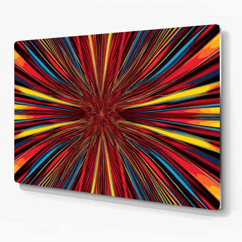 Art mural en métal brun op Op 39, H 240 po x l 288 po x P 0,05 po