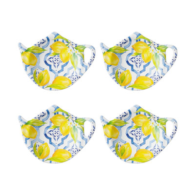 Set of 8 Teabag Holder Lovely Lemon